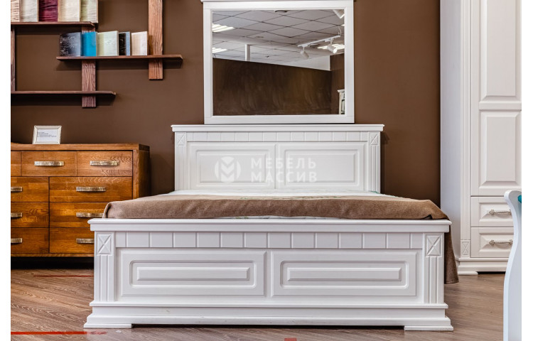 Кровать Флоренция (белая эмаль)