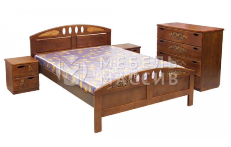 Кровать Галатея (из дуба)